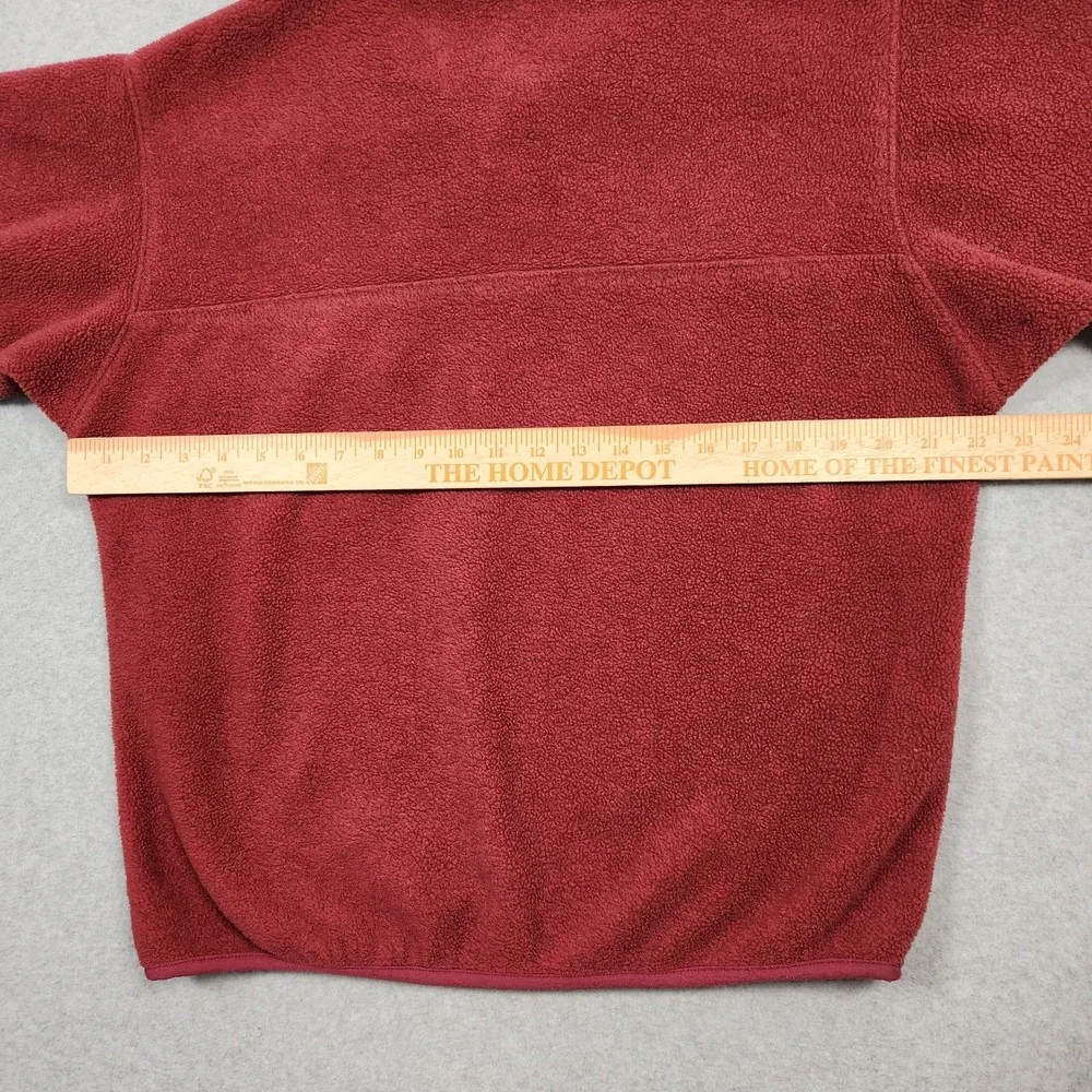 Vintage Patagonia Synchilla Mens Medium Red Pullover Snap T Fleece 90s